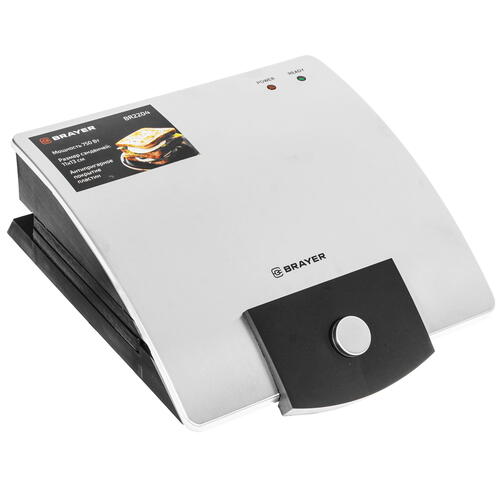 Купить Сэндвичница BRAYER 2204BR серебристый  9922681. Характеристики, отзывы и цены в Донецке