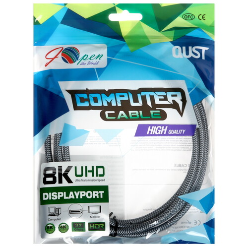 Купить Кабель  iOpen DisplayPort - DisplayPort, 2 м  5471589. Характеристики, отзывы и цены в Донецке