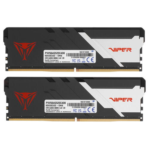 Купить Оперативная память Patriot Viper Venom [PVV564G520C40K] 64 ГБ  5093719. Характеристики, отзывы и цены в Донецке