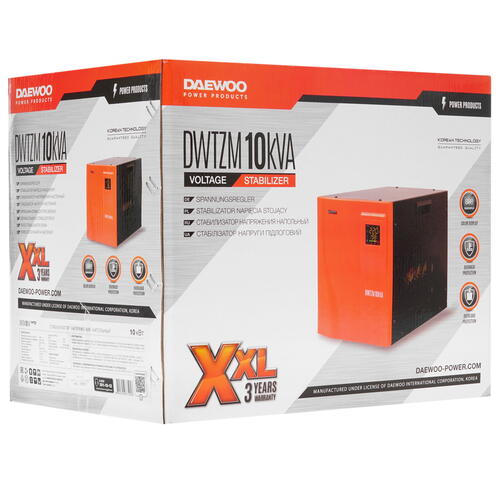 Купить Стабилизатор напряжения DAEWOO DW-TZM10kVA  5348023. Характеристики, отзывы и цены в Донецке