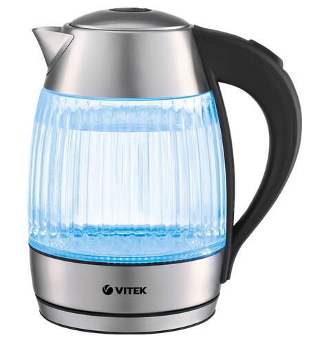 Купить Электрочайник Vitek VT-7030 серебристый  9054827. Характеристики, отзывы и цены в Донецке