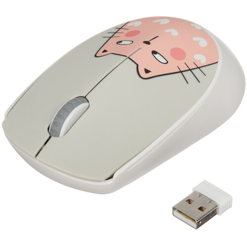 Купить Мышь беспроводная Aceline WM-M504 Cat  белый  9093667. Характеристики, отзывы и цены в Донецке