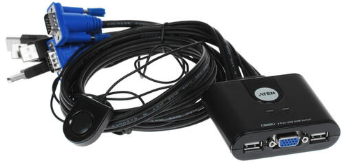 Купить KVM переключатель ATEN CS22U  7968177. Характеристики, отзывы и цены в Донецке