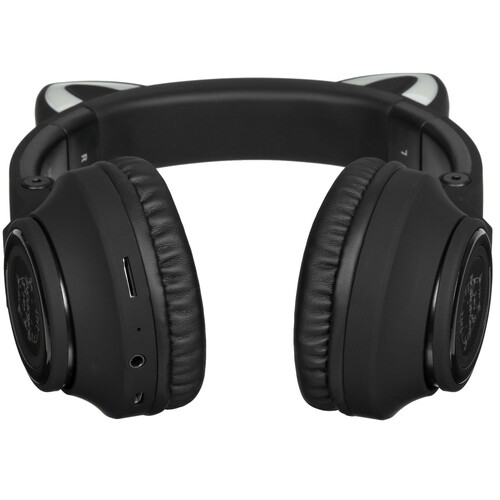 Купить Беспроводные/проводные наушники Borofone BO18 Cat черный  9938336. Характеристики, отзывы и цены в Донецке
