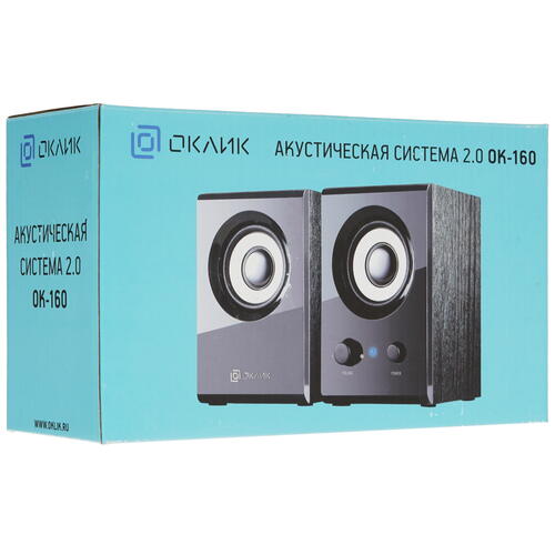 Купить Колонки Оклик OK-160 черный  5363302. Характеристики, отзывы и цены в Донецке