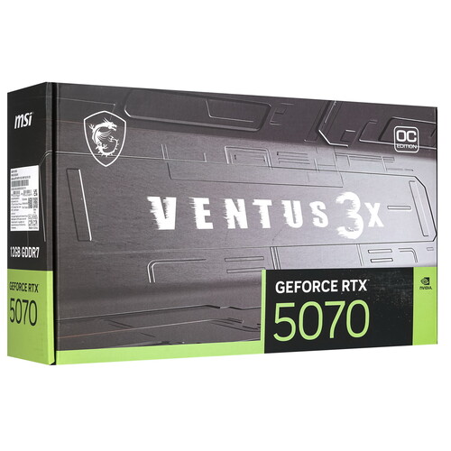 Купить Видеокарта MSI GeForce RTX 5070 VENTUS 3X OC  5617114. Характеристики, отзывы и цены в Донецке