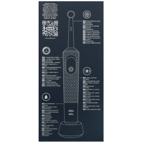 Купить Электрическая зубная щетка Braun Oral-B Vitality Pro D103.413.2K Frozen голубой  5496078. Характеристики, отзывы и цены в Донецке
