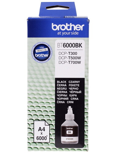 Купить Чернила пигментные Brother BT6000BK матовый черный  1023483. Характеристики, отзывы и цены в Донецке