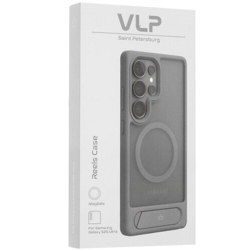 Купить Накладка  VLP Reels Case для Samsung Galaxy S25 Ultra серый/прозрачный  5613347. Характеристики, отзывы и цены в Донецке