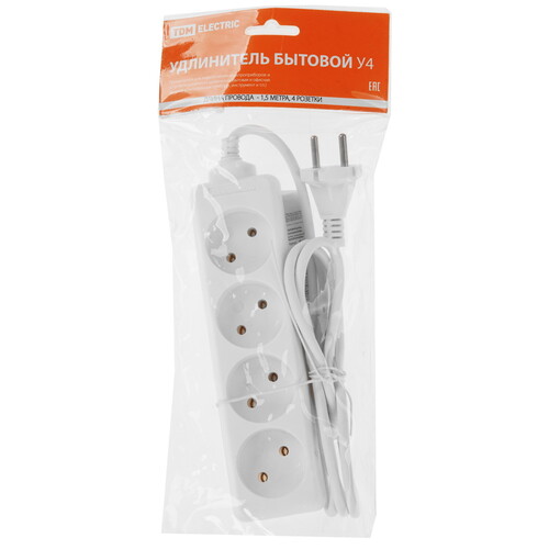 Купить Удлинитель TDM ELECTRIC SQ1303-0210 белый  9277124. Характеристики, отзывы и цены в Донецке