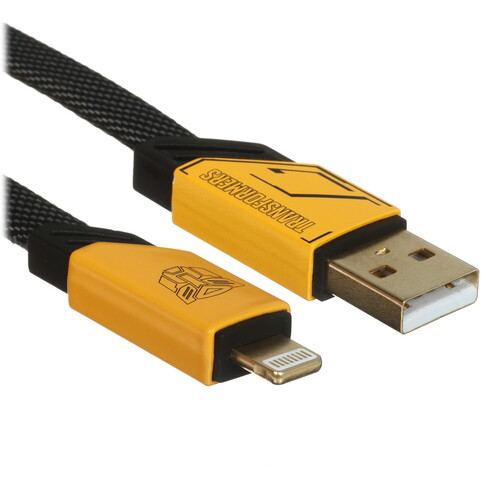 Купить Кабель плоский Transformers Lightning 8-pin - USB 2.0 Type-A желтый 1.5 м  9294342. Характеристики, отзывы и цены в Донецке