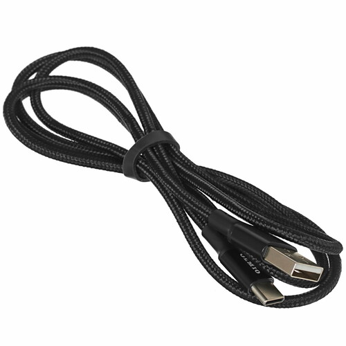Купить Кабель круглый Olmio USB Type-C - USB 2.0 Type-A черный 1.2 м  4814665. Характеристики, отзывы и цены в Донецке