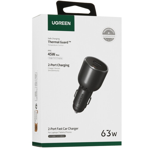 Купить Автомобильное ЗУ Ugreen EC701 серый  9145174. Характеристики, отзывы и цены в Донецке