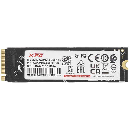 Купить 1000 ГБ M.2 NVMe накопитель ADATA XPG GAMMIX S60 [AGAMMIXS60-1T-CS]  5449405. Характеристики, отзывы и цены в Донецке