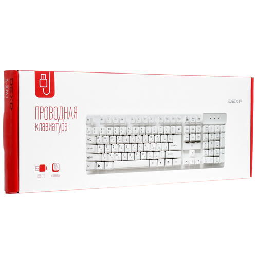 Купить Клавиатура  проводная DEXP K-301WU  1388457. Характеристики, отзывы и цены в Донецке