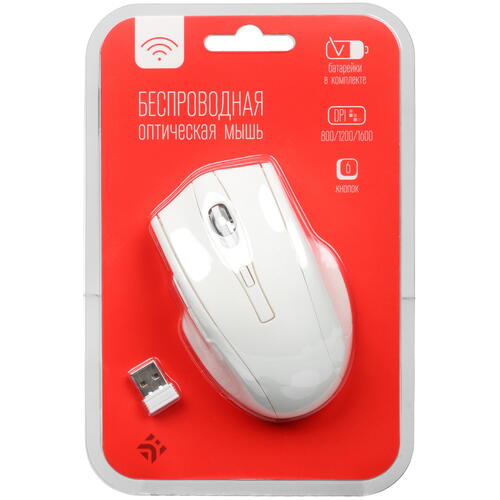 Купить Мышь беспроводная DEXP WM-903WH  белый  5022205. Характеристики, отзывы и цены в Донецке