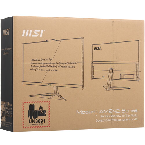 Купить 23.8" Моноблок MSI Modern AM242 12M-1491XRU [9S6-AE0712-1491]  5488659. Характеристики, отзывы и цены в Донецке