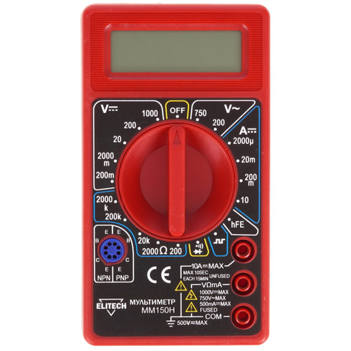 Купить Мультиметр Elitech ММ 150Н  9110539. Характеристики, отзывы и цены в Донецке