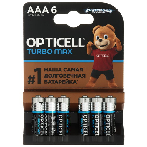Купить Батарейка Opticell Turbo Max AAA (LR03/FR03)  5642137. Характеристики, отзывы и цены в Донецке