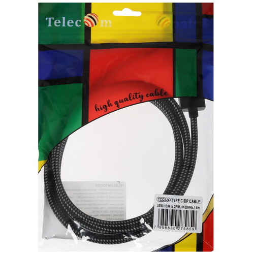 Купить Кабель однонаправленный Telecom USB Type-C - DisplayPort, 1.8 м  5471438. Характеристики, отзывы и цены в Донецке