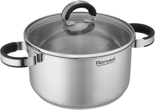 Купить Кастрюля Rondell Brando RDS-1805 5.1 л 24 см серебристый  9309624. Характеристики, отзывы и цены в Донецке