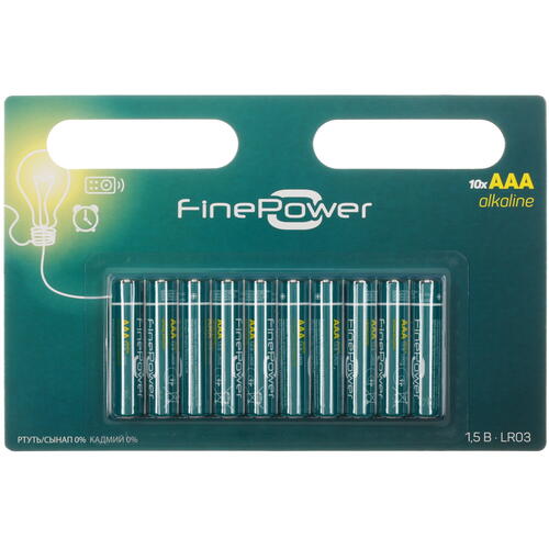 Купить Батарейка FinePower AAA / AAA (LR03/FR03)  5090035. Характеристики, отзывы и цены в Донецке