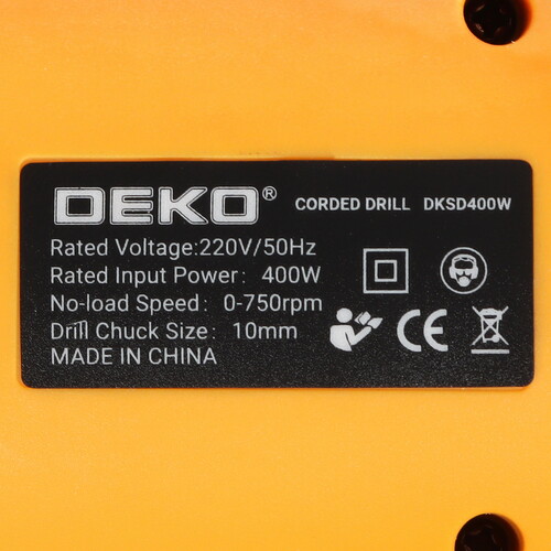 Купить Дрель-шуруповерт DEKO DKSD400W  5304291. Характеристики, отзывы и цены в Донецке