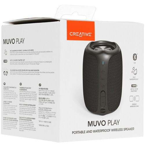 Купить Портативная колонка Creative Muvo Play, черный  1388403. Характеристики, отзывы и цены в Донецке