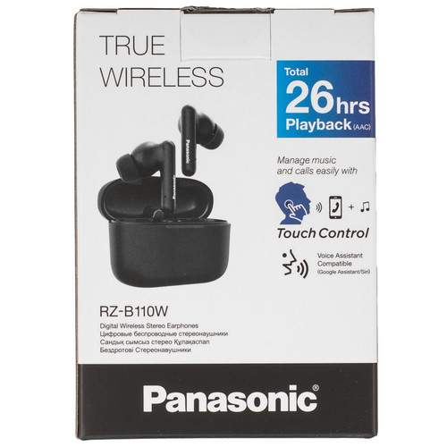 Купить Наушники TWS Panasonic RZ-B110W  черный 2023  9236765. Характеристики, отзывы и цены в Донецке