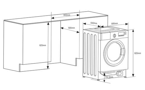 Купить Встраиваемая стиральная машина HOMSair WMB148WH  9070770. Характеристики, отзывы и цены в Донецке