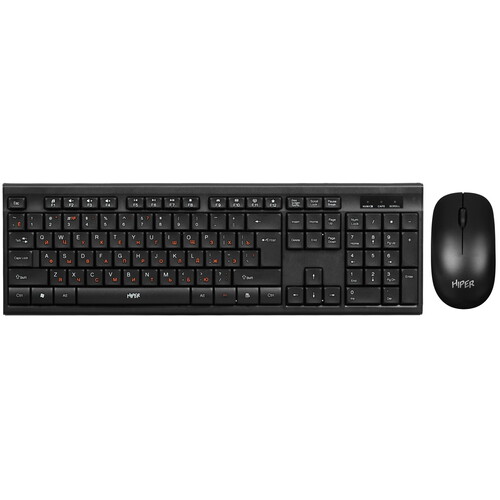 Купить Клавиатура+мышь беспроводная   HIPER HOSW-151 черный  5463640. Характеристики, отзывы и цены в Донецке