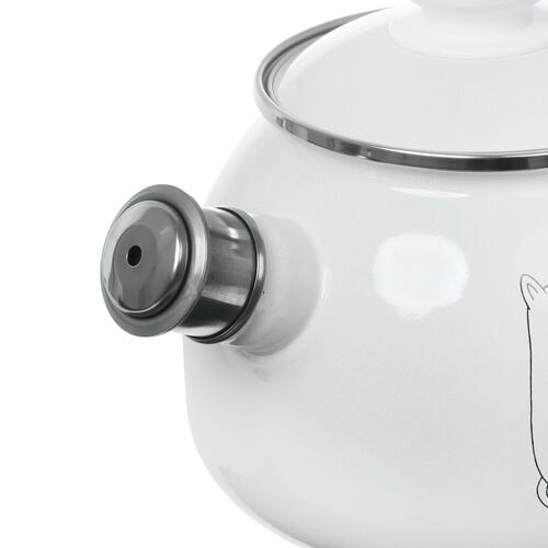 Купить Чайник для плиты Hitt Moomin У костра белый  4859900. Характеристики, отзывы и цены в Донецке