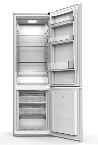 Купить Холодильник с морозильником   WILLMARK RF-357DC белый  9193431. Характеристики, отзывы и цены в Донецке