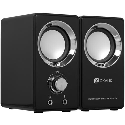Купить Колонки Оклик OK-116 черный  5363300. Характеристики, отзывы и цены в Донецке