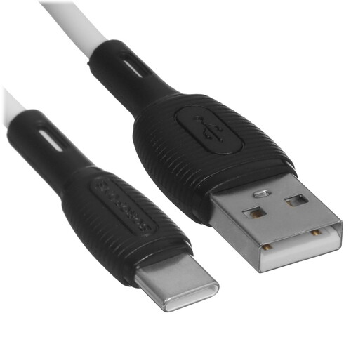 Купить Кабель круглый Borofone USB Type-C - USB 2.0 Type-A белый 1 м  5475022. Характеристики, отзывы и цены в Донецке