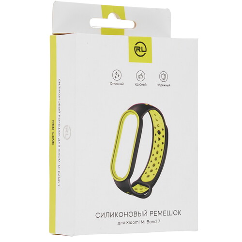 Купить Ремешок Red Line для Xiaomi Smart Band 7 черный/желтый  5607868. Характеристики, отзывы и цены в Донецке