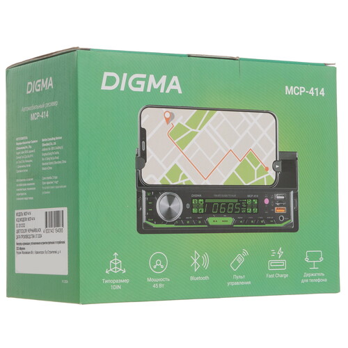 Купить Автопроигрыватель Digma MCP-414  5483781. Характеристики, отзывы и цены в Донецке