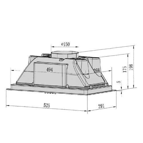 Купить Вытяжка полновстраиваемая KRONA AMELI LIGHT 600 PB серебристый  5356573. Характеристики, отзывы и цены в Донецке