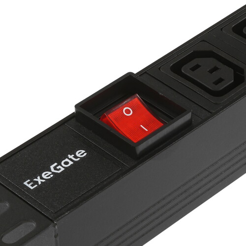 Купить Блок розеток ExeGate ServerPro PDU-19H808 Al-8С13-C14-SW  5300744. Характеристики, отзывы и цены в Донецке