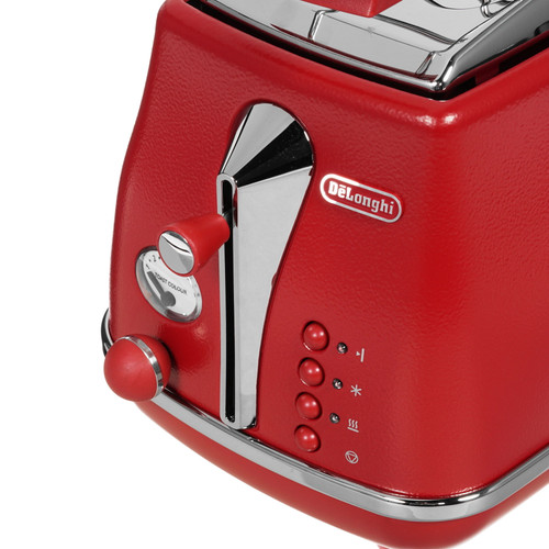 Купить Тостер DeLonghi Icona Capitals CTOE2103.R красный  1130142. Характеристики, отзывы и цены в Донецке