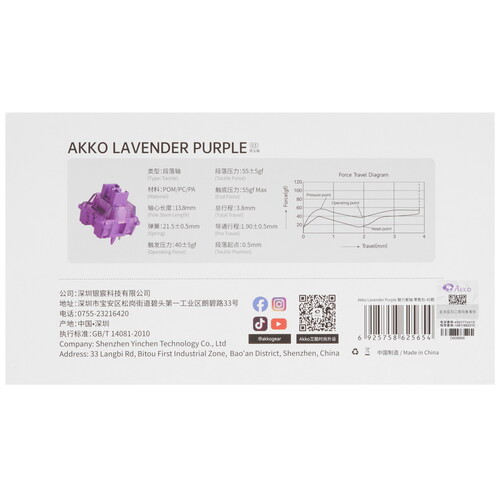 Купить Переключатели Akko V3 Lavender Purple Pro [315354]  5455569. Характеристики, отзывы и цены в Донецке