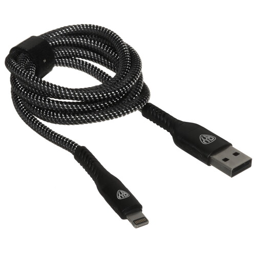 Купить Кабель круглый BY Lightning 8-pin - USB 2.0 Type-A черный 1 м  5482161. Характеристики, отзывы и цены в Донецке
