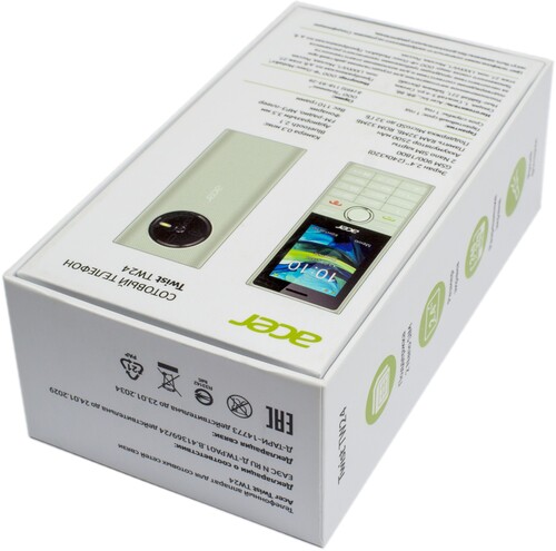 Купить Сотовый телефон Acer Twist TW24 зеленый  5457733. Характеристики, отзывы и цены в Донецке
