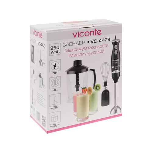 Купить Блендер погружной Viconte VC-4423 черный  9919036. Характеристики, отзывы и цены в Донецке