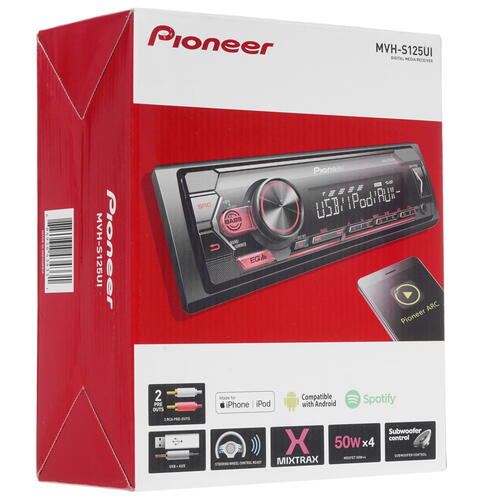 Купить Автопроигрыватель Pioneer MVH-S125UI  5088309. Характеристики, отзывы и цены в Донецке