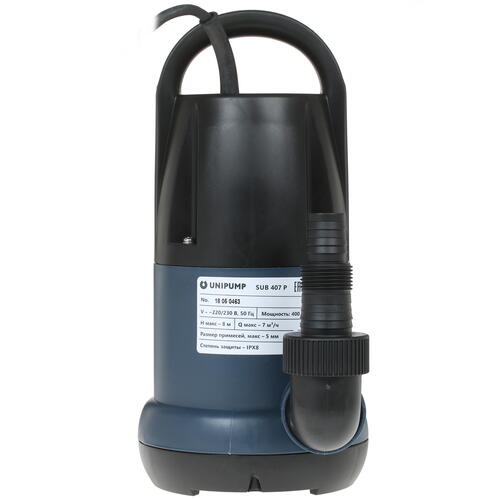Купить Насос дренажный Unipump SUB 407 P  1232120. Характеристики, отзывы и цены в Донецке