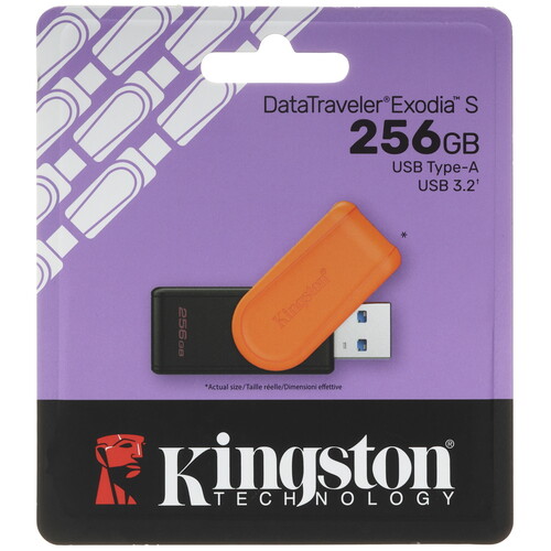 Купить Память USB Flash 256 ГБ Kingston DataTraveler Exodia S  5628597. Характеристики, отзывы и цены в Донецке