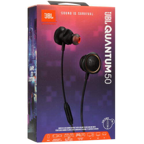 Купить Проводные наушники JBL QUANTUM 50 черный 2020  5451232. Характеристики, отзывы и цены в Донецке