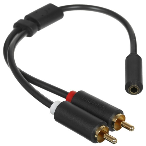 Купить Кабель   Ugreen 2RCA - jack 3.5 мм черный  5026957. Характеристики, отзывы и цены в Донецке