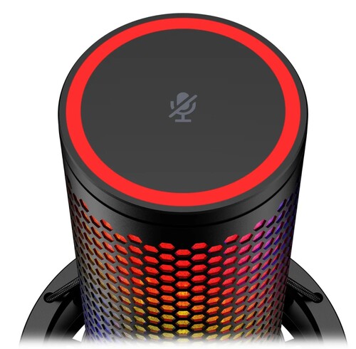 Купить Микрофон HyperX QuadCast 2 S черный  5609184. Характеристики, отзывы и цены в Донецке